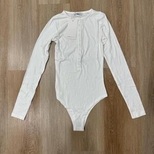 Bayse lara bodysuit white